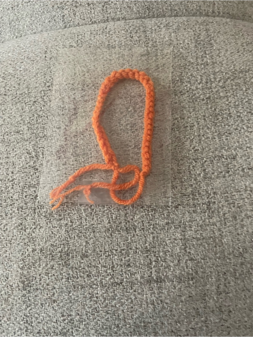 Handmade Orange Crochet Bracelet
